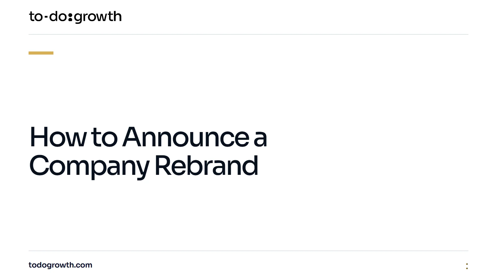 Editorial cover for How to Announce a Company Rebrand