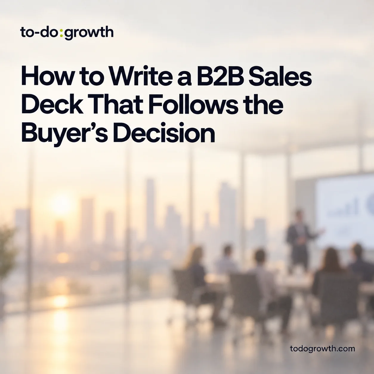Editorial cover for How to Write a B2B Sales Deck That Follows the Buyer’s Decision