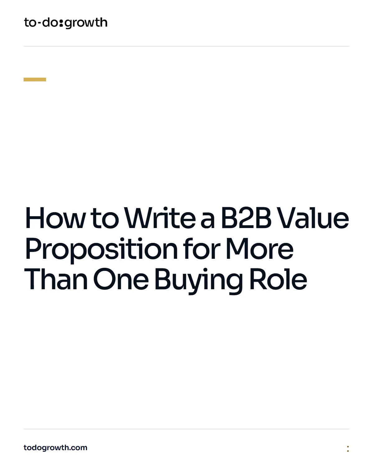 Editorial cover for How to Write a B2B Value Proposition for More Than One Buying Role