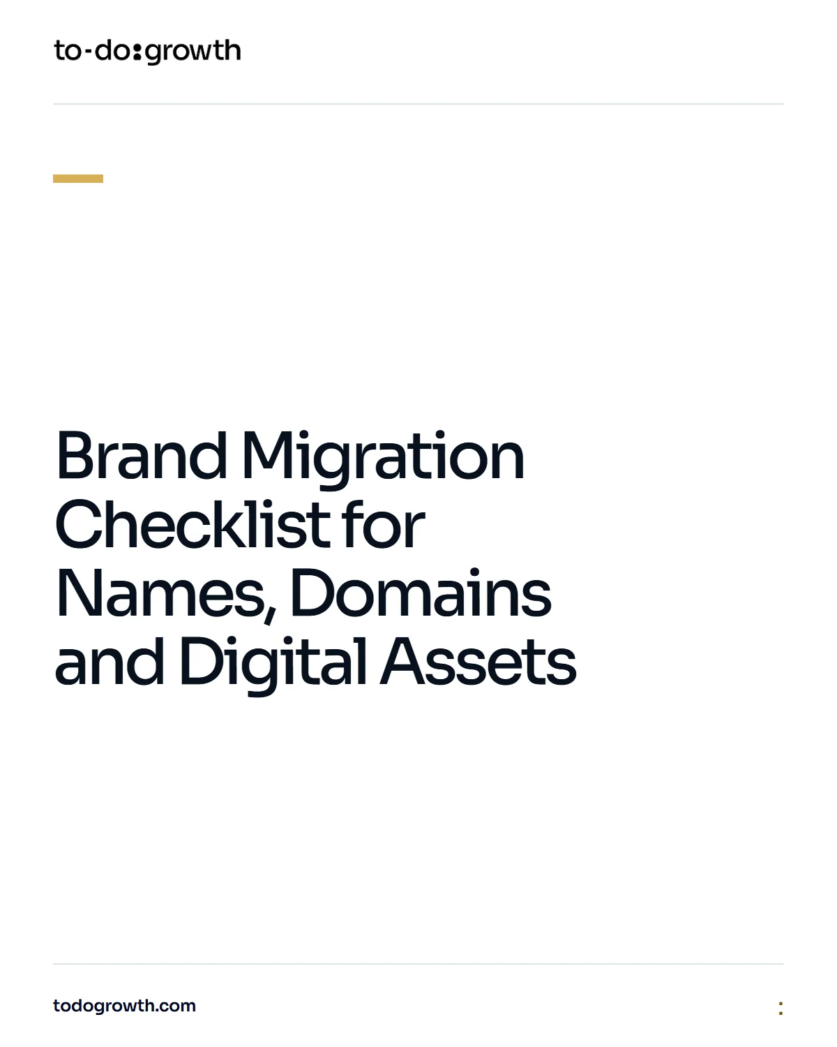 Editorial cover for Brand Migration Checklist for Names, Domains and Digital Assets