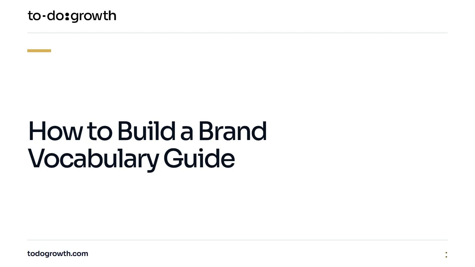 Editorial cover for How to Build a Brand Vocabulary Guide
