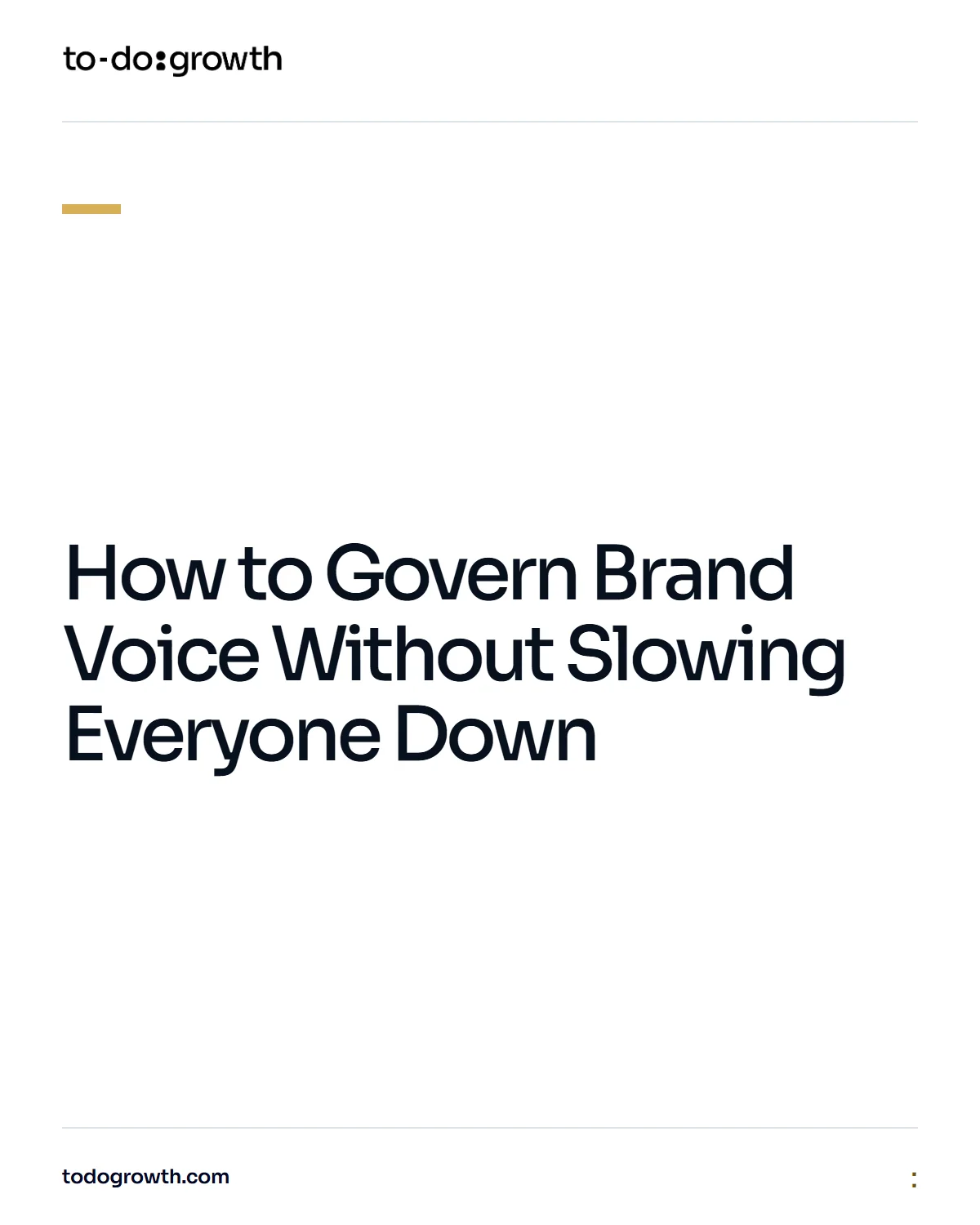 Editorial cover for How to Govern Brand Voice Without Slowing Everyone Down