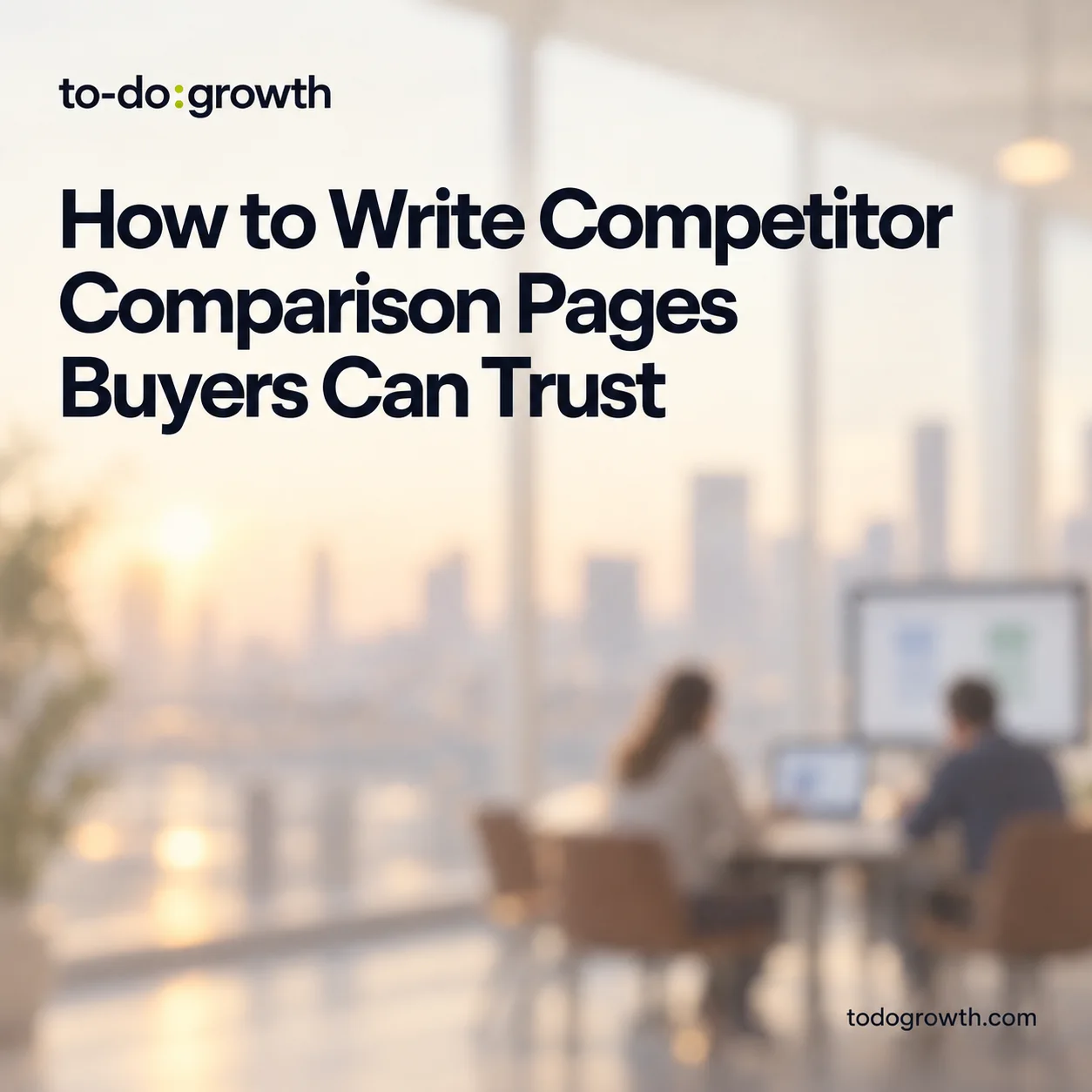 Editorial cover for How to Write Competitor Comparison Pages Buyers Can Trust