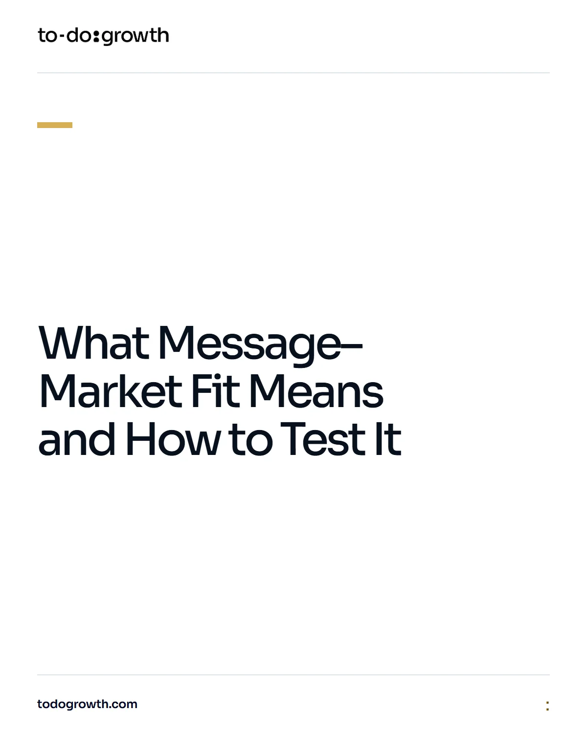 Editorial cover for What Message–Market Fit Means and How to Test It