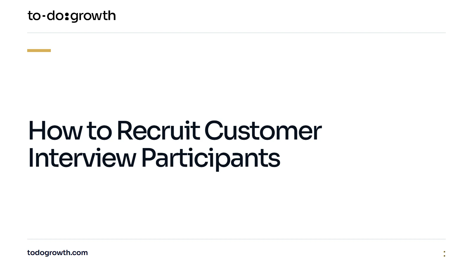 Editorial cover for How to Recruit Customer Interview Participants