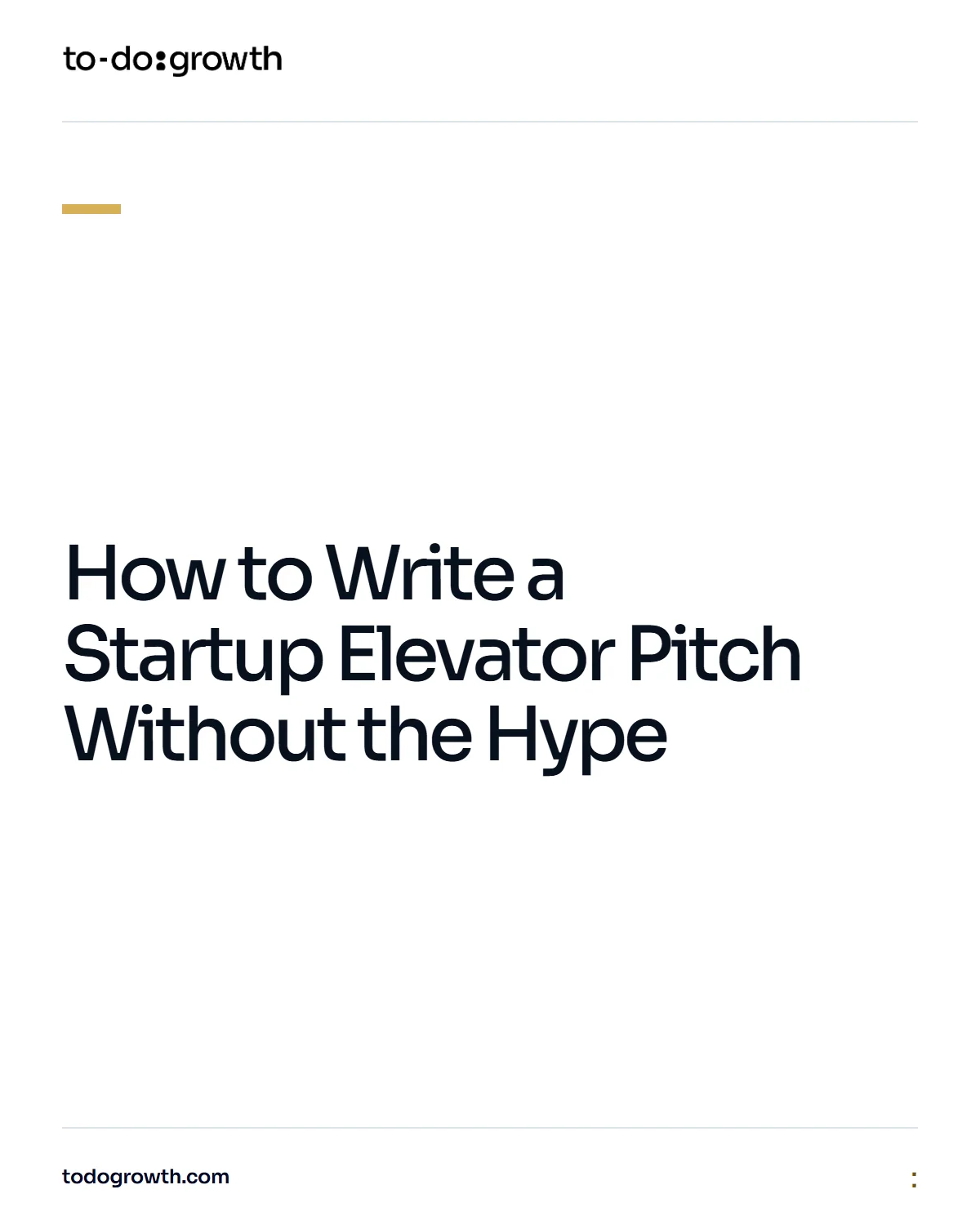 Editorial cover for How to Write a Startup Elevator Pitch Without the Hype