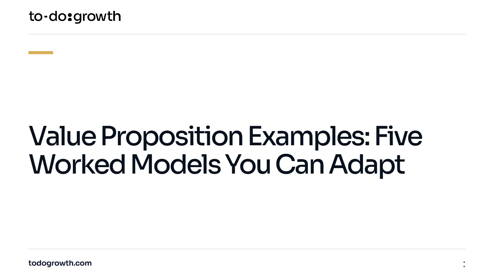 Editorial cover for Value Proposition Examples: Five Worked Models You Can Adapt